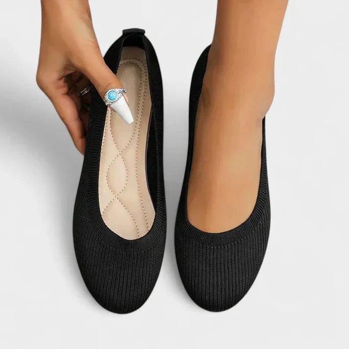 Reagan | Women's Comfortable Slip-On Shoes - Black