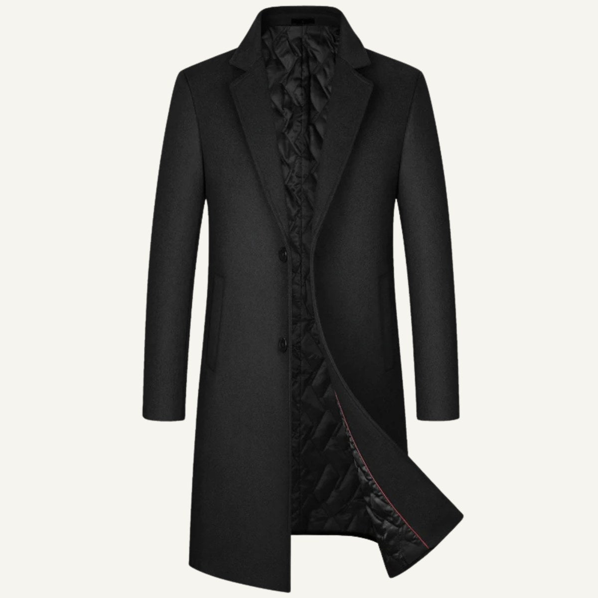 Reid | Men's Tailored Long Coat, Smart Winter Coat | The Dress Cellar