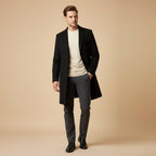 Reid | Men's Tailored Long Coat, Smart Winter Coat | The Dress Cellar
