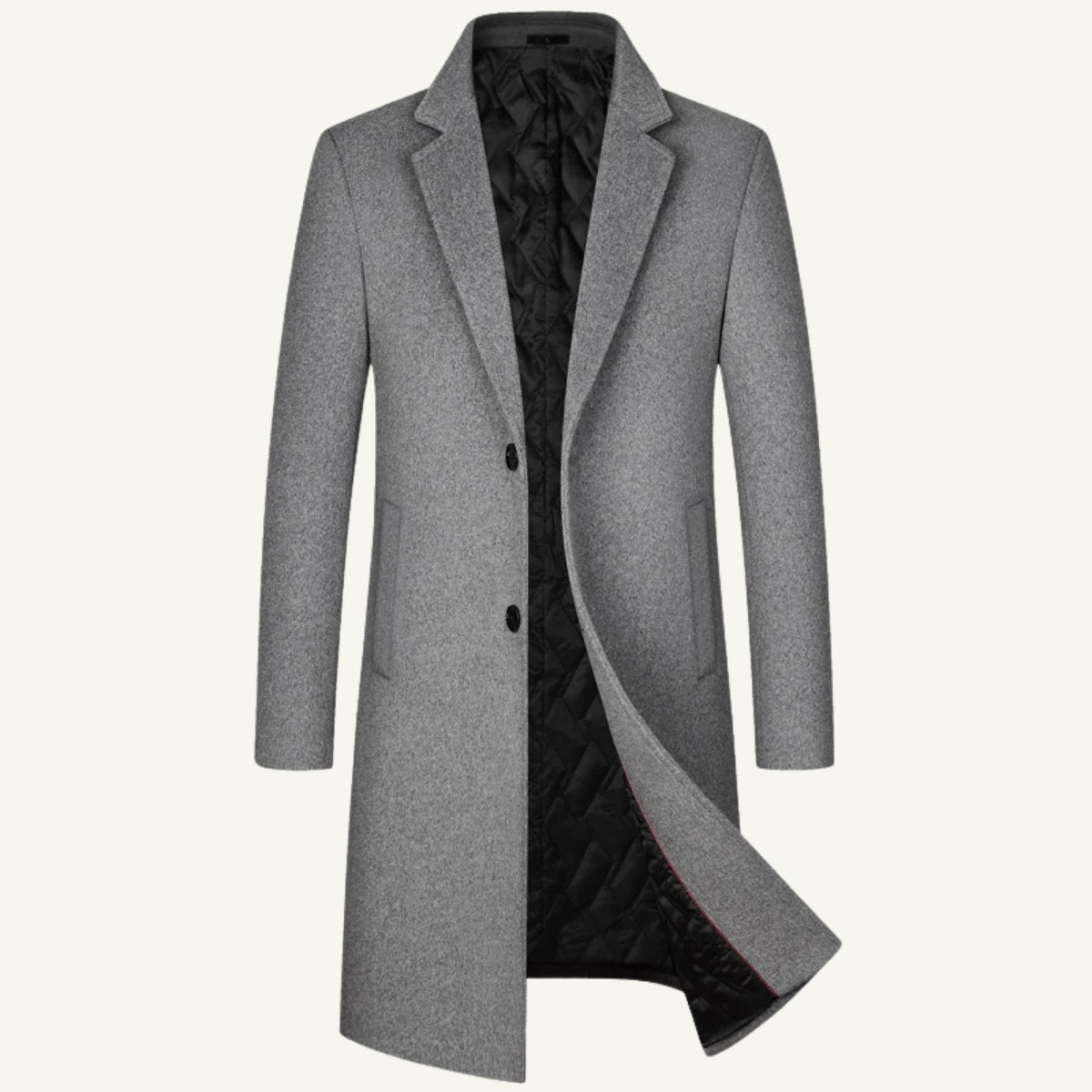 Reid | Men's Tailored Long Coat, Smart Winter Coat | The Dress Cellar
