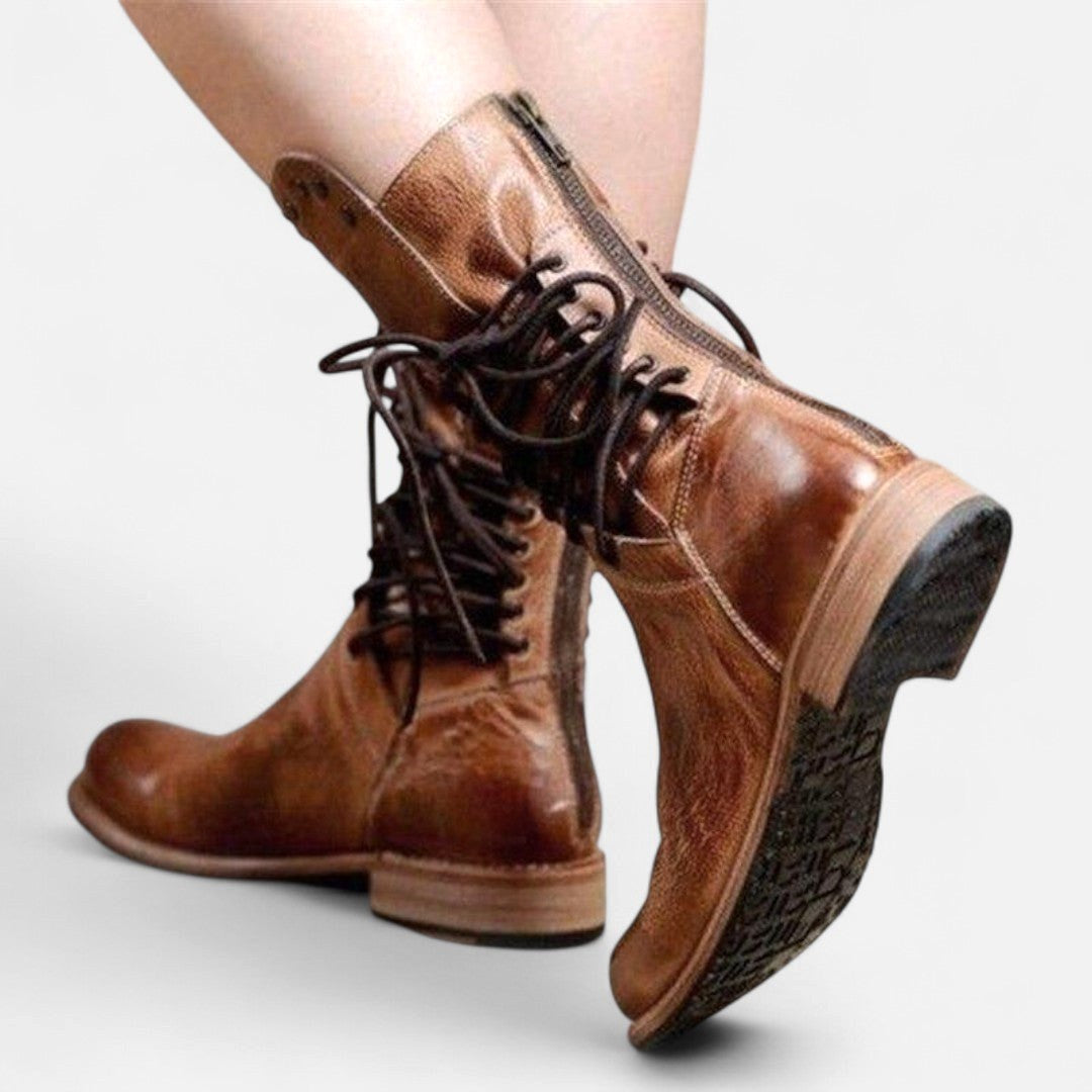 Remington | Women's Studded Lace-Up Mid-Calf Boots - image 10