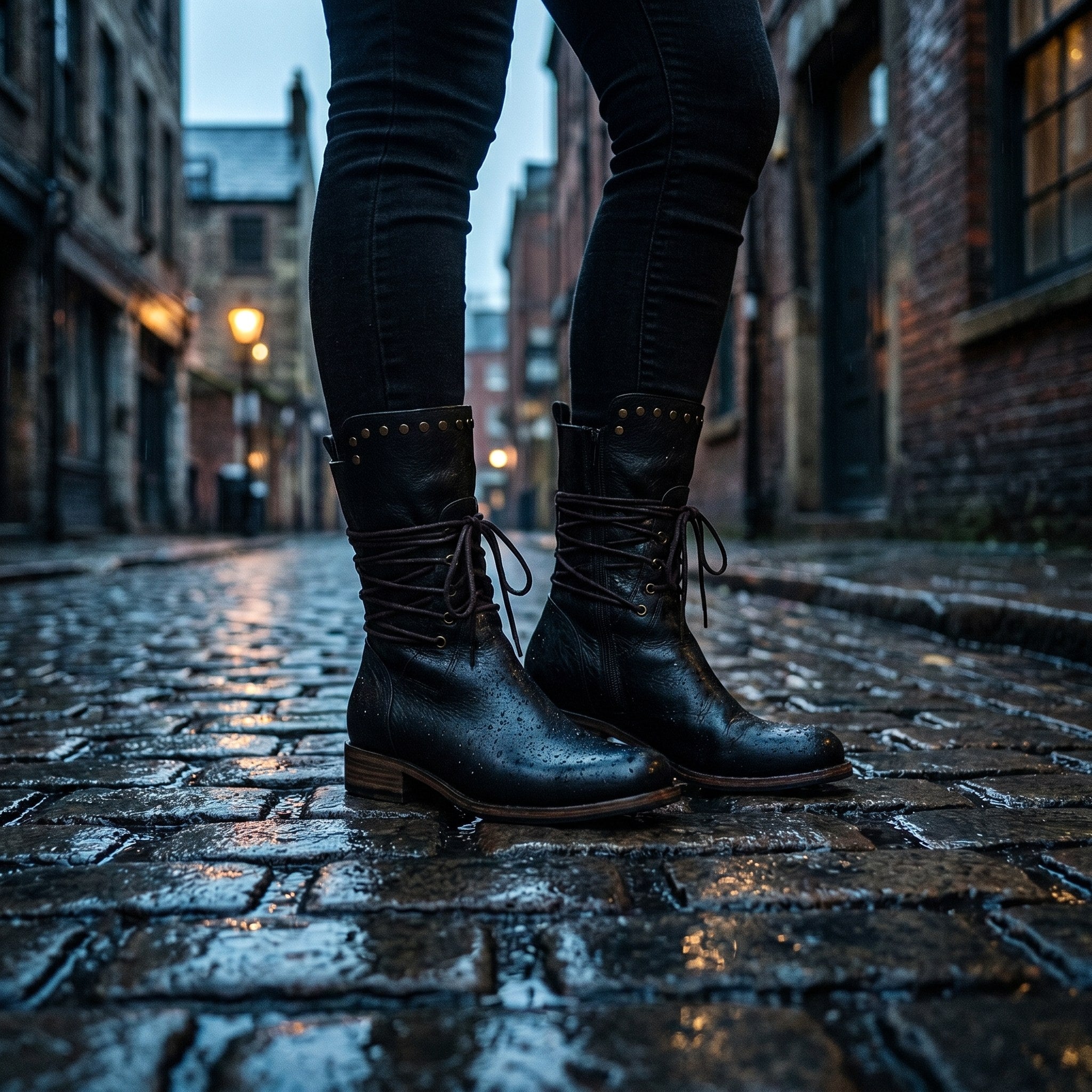Remington | Women's Studded Lace-Up Mid-Calf Boots - image 18