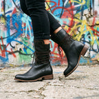 Remington | Women's Studded Lace-Up Mid-Calf Boots - image 19