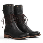 Remington | Women's Studded Lace-Up Mid-Calf Boots - image 5