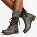 Remington | Women's Studded Lace-Up Mid-Calf Boots - image 7