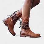 Remington | Women's Studded Lace-Up Mid-Calf Boots - image 8