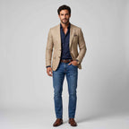 Gavin | Men's Slim-Fit Blazer with Notch Lapels, Two-Button Casual Blazer | The Dress Cellar