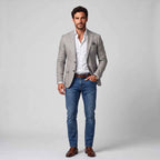 Gavin | Men's Slim-Fit Blazer with Notch Lapels, Two-Button Casual Blazer | The Dress Cellar