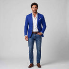 Gavin | Men's Slim-Fit Blazer with Notch Lapels, Two-Button Casual Blazer | The Dress Cellar