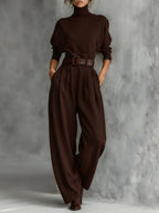 Riley | Women's High-Neck Two-Piece Set - image 5
