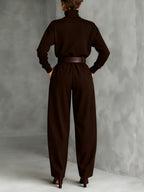 Riley | Women's High-Neck Two-Piece Set - image 6