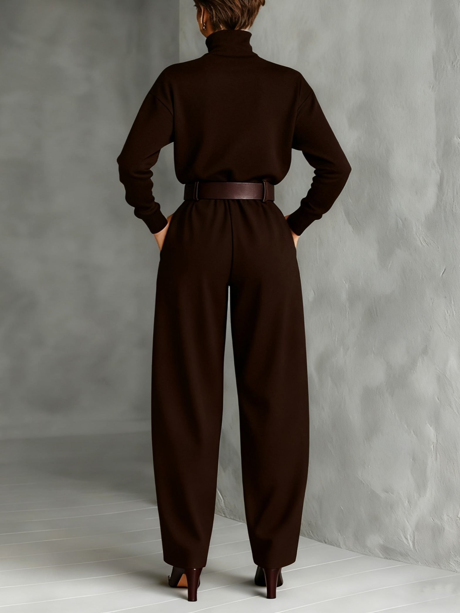 Riley | Women's High-Neck Two-Piece Set - image 6