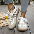 Riley | Women's Orthopedic Comfort Sneakers - Khaki & White