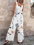 Riley | Women's Printed Denim Jumpsuit - image 11