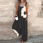 Riley | Women's Printed Denim Jumpsuit - image 2