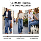 Riley | Women's Retro High-Rise Wide-Leg Jeans - image 11