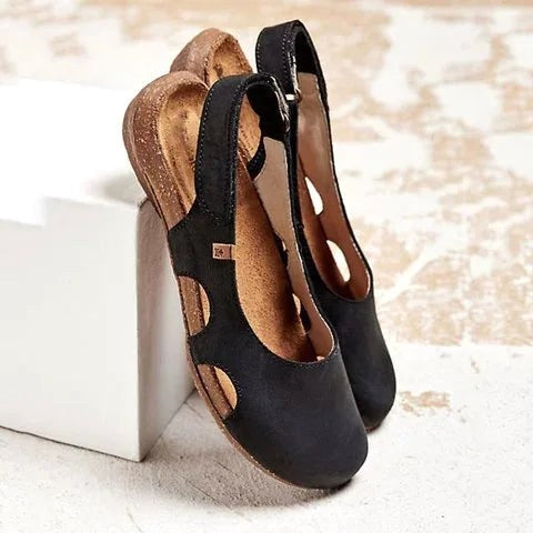 Robin | Women's Orthopedic Cushioned Sandals - Black