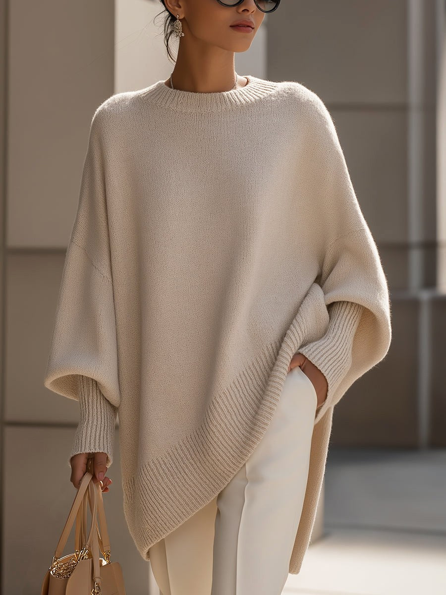 Rosalie | Women's Oversized Knit Sweater, Soft Drape Jumper | The Dress Cellar