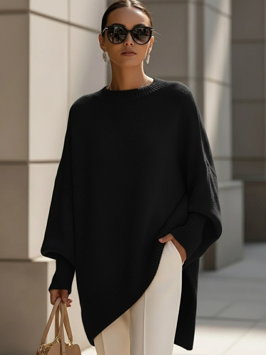 Rosalie | Women's Oversized Knit Sweater, Soft Drape Jumper | The Dress Cellar