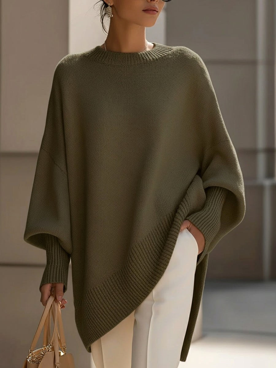 Rosalie | Women's Oversized Knit Sweater, Soft Drape Jumper | The Dress Cellar