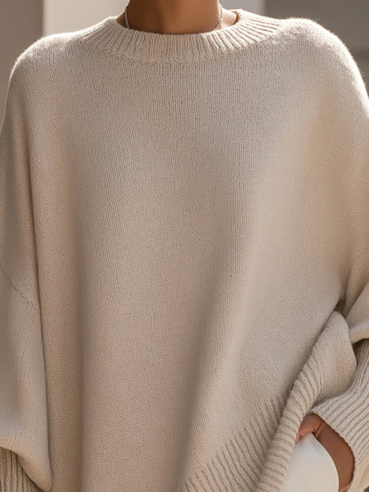 Rosalie | Women's Oversized Knit Sweater, Soft Drape Jumper | The Dress Cellar