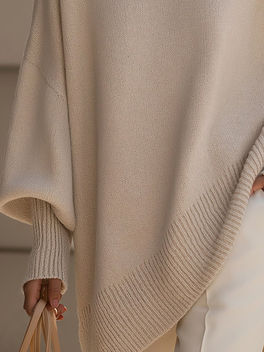 Rosalie | Women's Oversized Knit Sweater, Soft Drape Jumper | The Dress Cellar