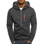 Ross | Men's Zip-Up Hoodie, Relaxed-Fit Autumn Jumper | The Dress Cellar