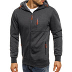 Ross | Men's Zip-Up Hoodie, Relaxed-Fit Autumn Jumper | The Dress Cellar
