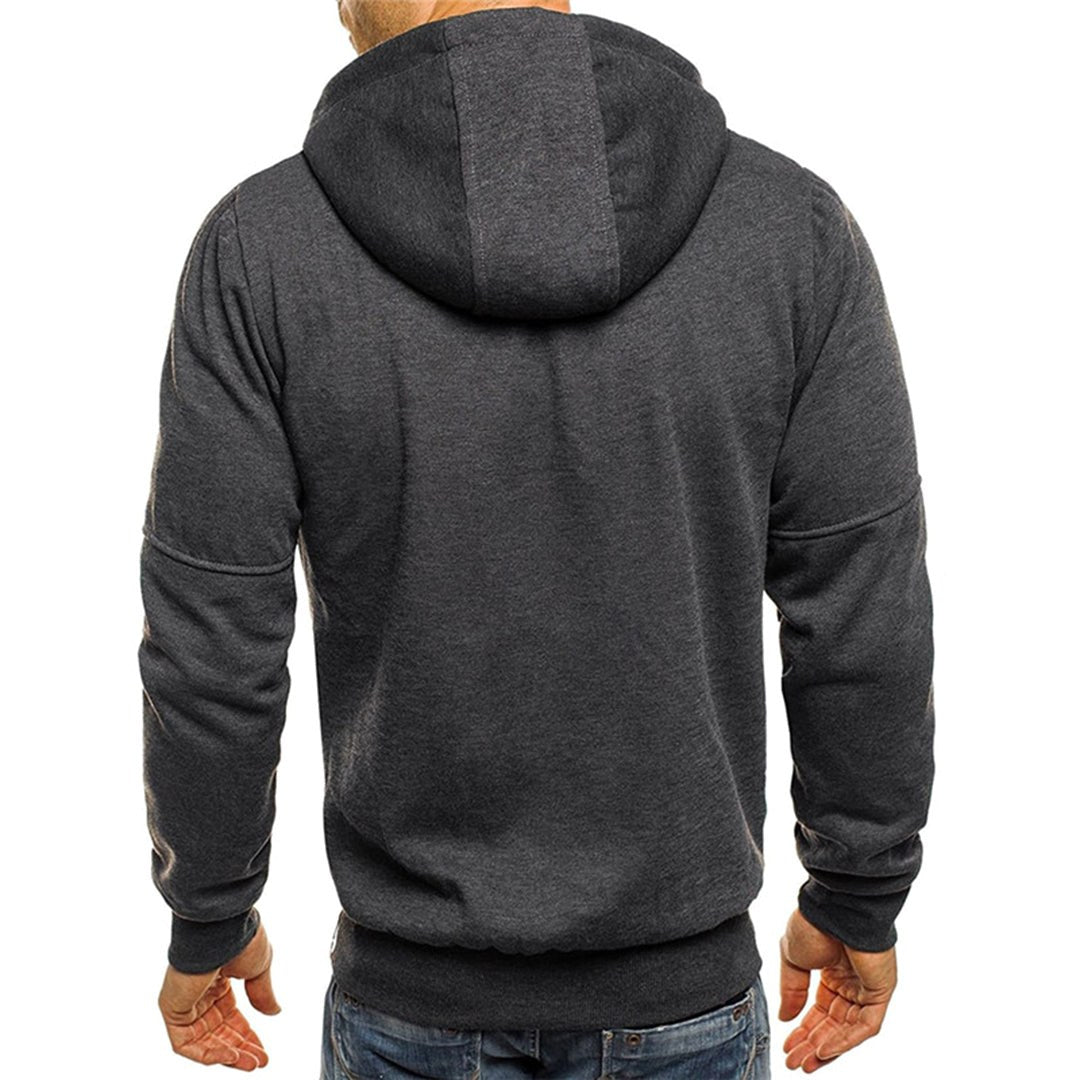 Ross | Men's Zip-Up Hoodie, Relaxed-Fit Autumn Jumper | The Dress Cellar