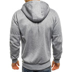 Ross | Men's Zip-Up Hoodie, Relaxed-Fit Autumn Jumper | The Dress Cellar