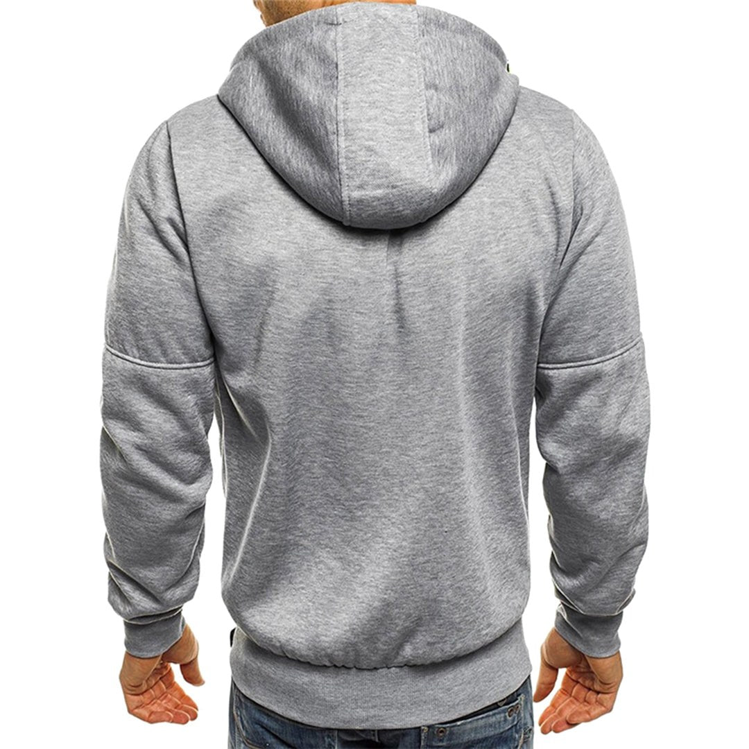 Ross | Men's Zip-Up Hoodie, Relaxed-Fit Autumn Jumper | The Dress Cellar
