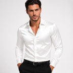 Nicholas | Men's Long-Sleeve Shirt with Button Front, Smart Casual Dress Shirt | The Dress Cellar
