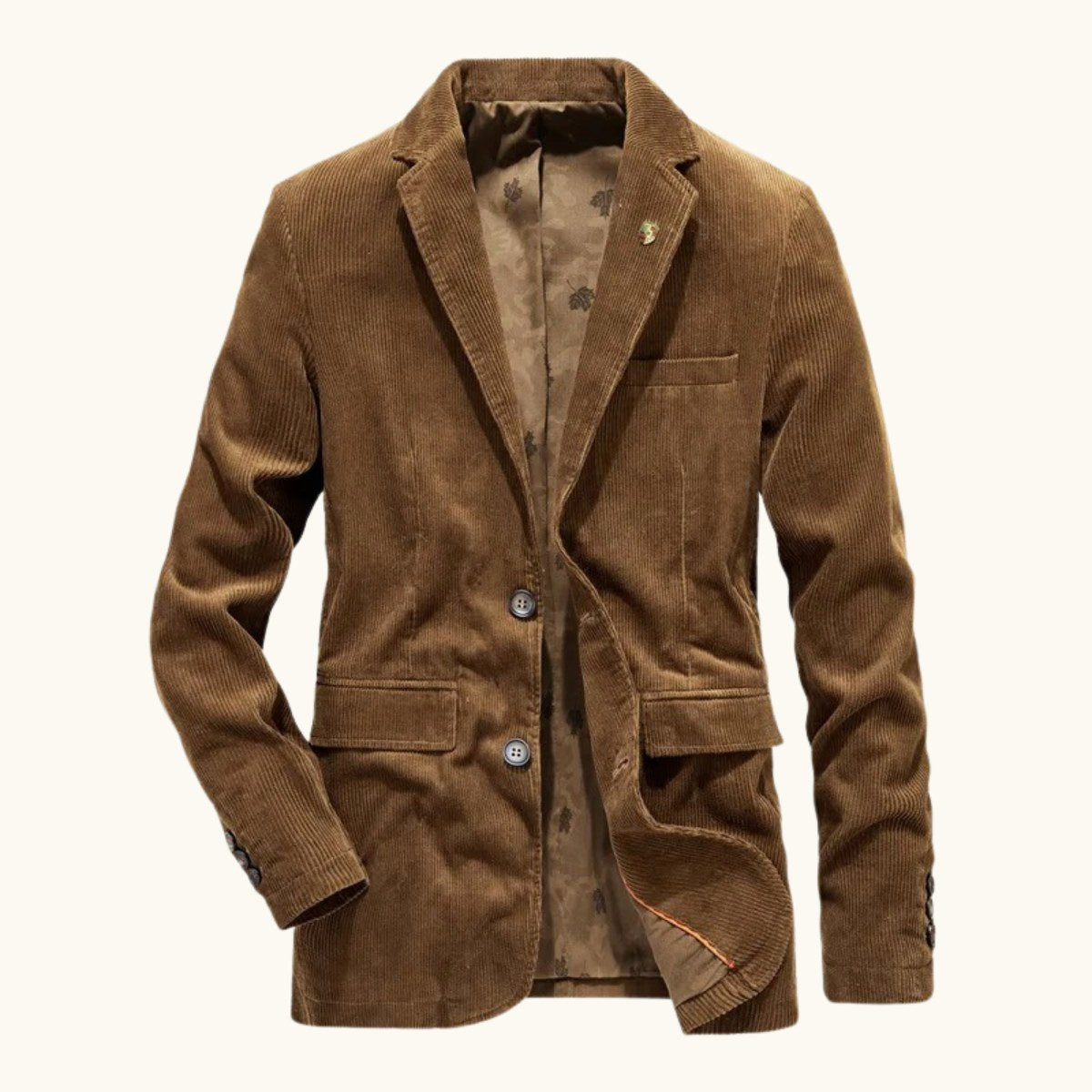 Russell | Men's Vintage Corduroy Blazer, Elbow Patch Tailored Jacket | The Dress Cellar