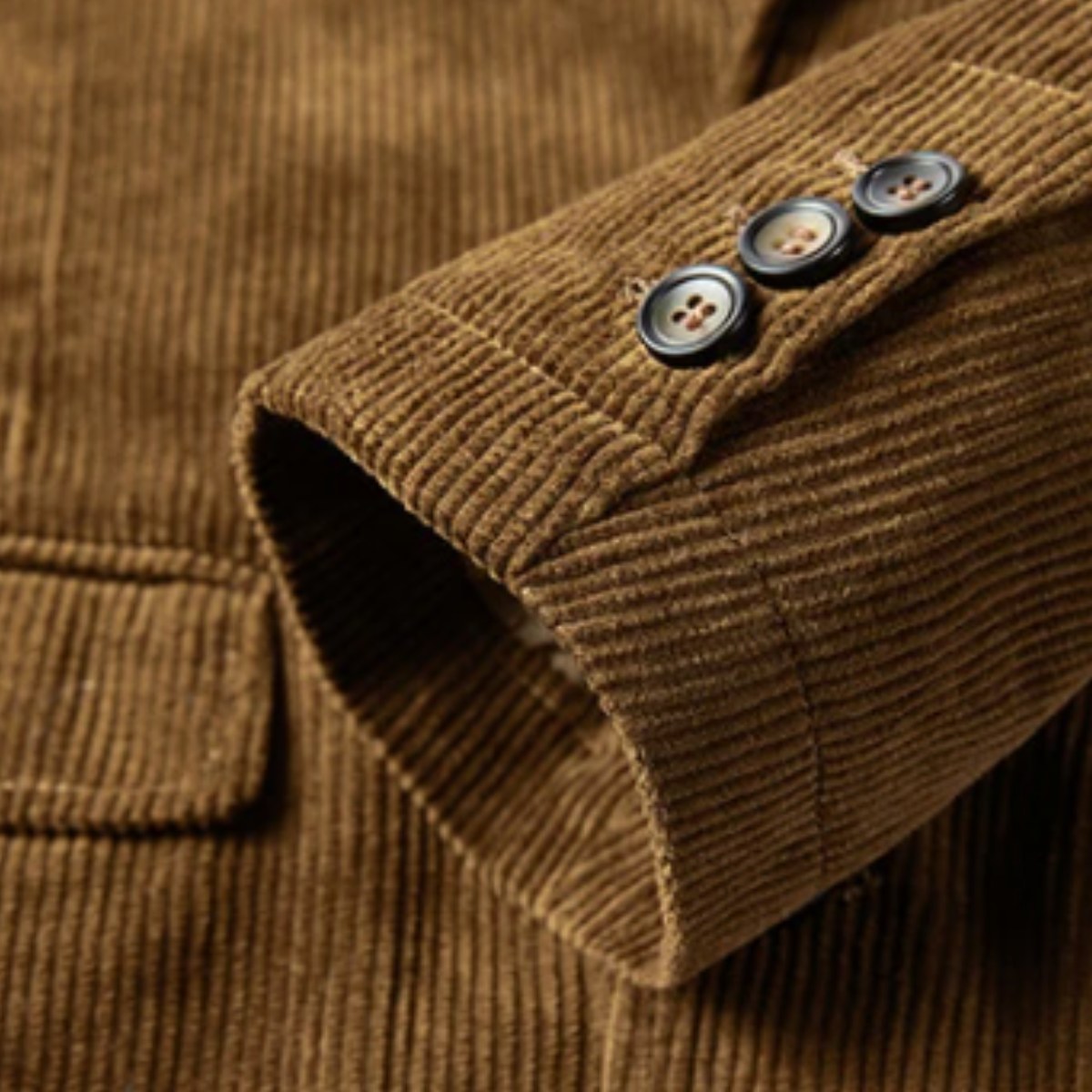 Russell | Men's Vintage Corduroy Blazer, Elbow Patch Tailored Jacket | The Dress Cellar
