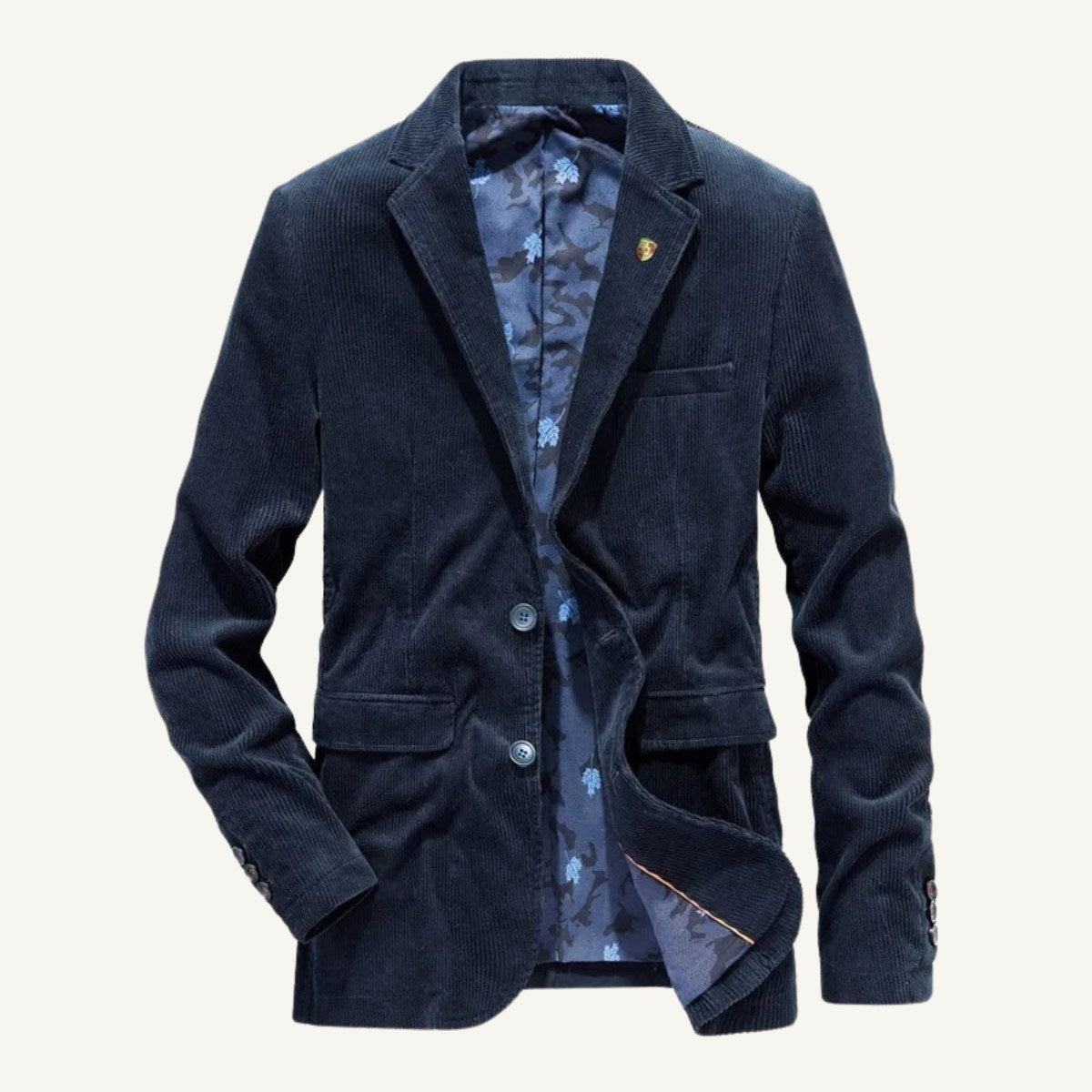 Russell | Men's Vintage Corduroy Blazer, Elbow Patch Tailored Jacket | The Dress Cellar