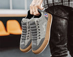 George | Men's Lace-Up Sneakers with Quilted Upper, Chunky Sole Sneakers | The Dress Cellar