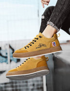 George | Men's Lace-Up Sneakers with Quilted Upper, Chunky Sole Sneakers | The Dress Cellar