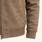 Ryan | Men's Suede Bomber Jacket, Tailored Autumn Jacket | The Dress Cellar