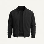 Ryan | Men's Suede Bomber Jacket, Tailored Autumn Jacket | The Dress Cellar