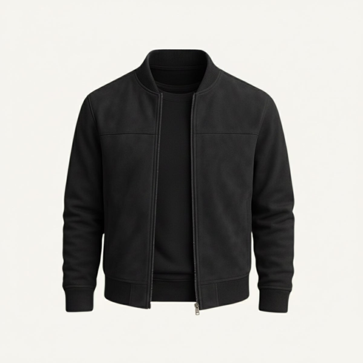 Ryan | Men's Suede Bomber Jacket, Tailored Autumn Jacket | The Dress Cellar