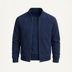 Ryan | Men's Suede Bomber Jacket, Tailored Autumn Jacket | The Dress Cellar