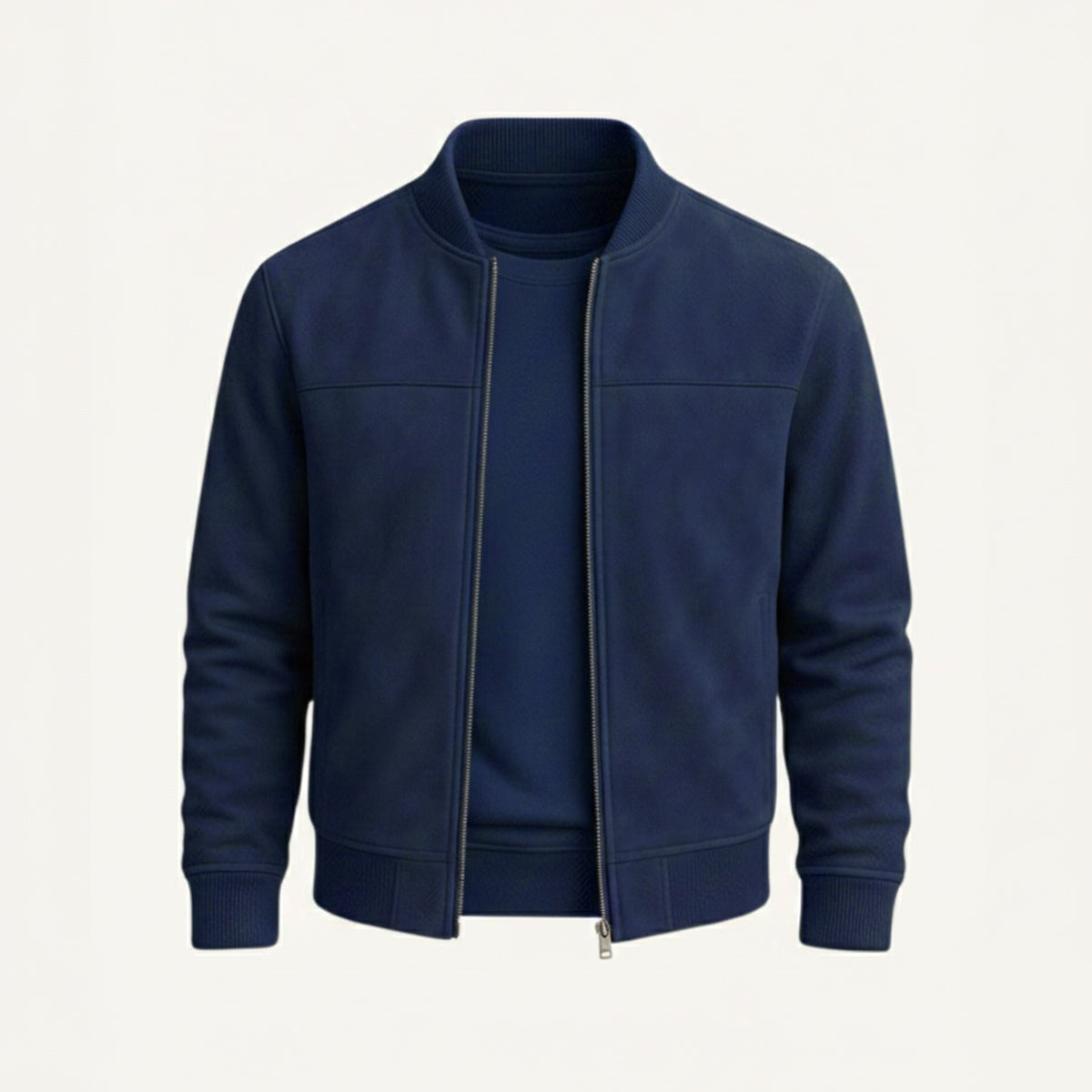 Ryan | Men's Suede Bomber Jacket, Tailored Autumn Jacket | The Dress Cellar