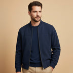 Ryan | Men's Suede Bomber Jacket, Tailored Autumn Jacket | The Dress Cellar