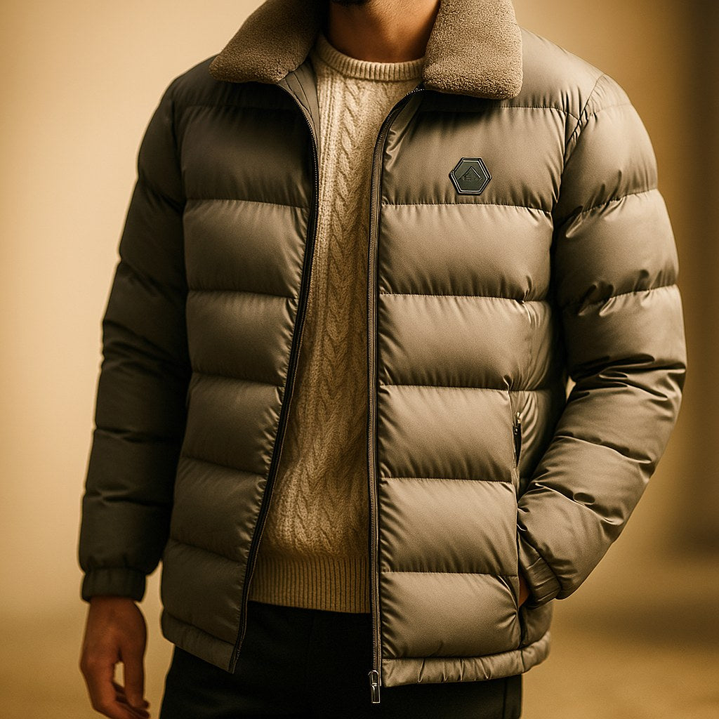 Ryan | Women's Quilted Puffer Jacket, Weather-Resistant Autumn Coat | The Dress Cellar