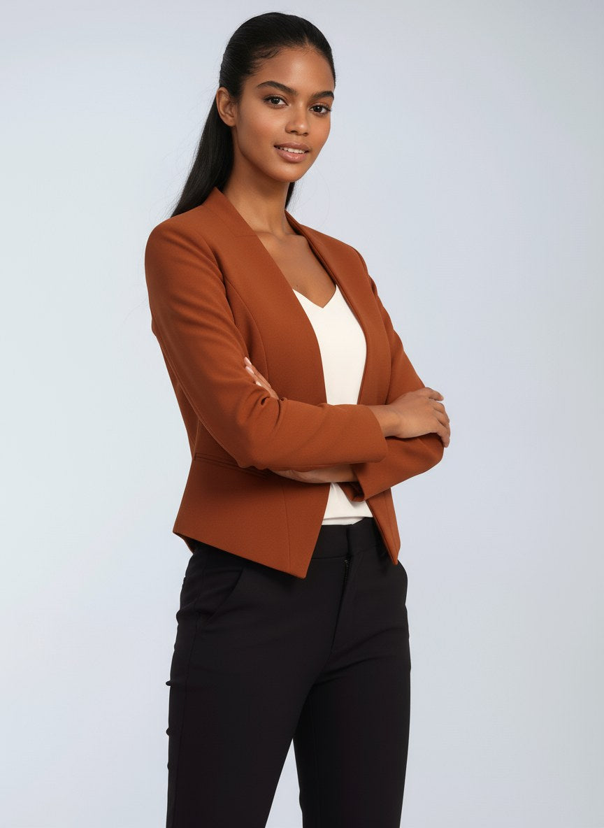 Sabrina | Women's Open-Front Blazer, Short Elegant Jacket | The Dress Cellar