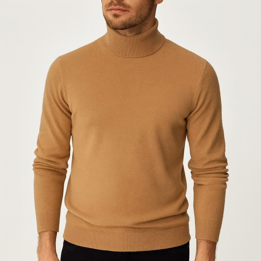 Trevor | Men's Cashmere Turtleneck Sweater, Timeless Knit Sweater | The Dress Cellar
