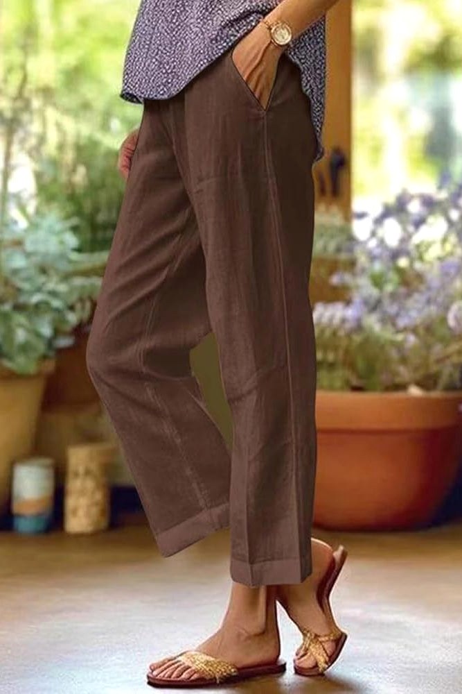 Sarah | Women's Lightweight Summer Trousers - Grey