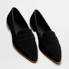Savannah | Women's Orthopedic Soft Suede Loafers - Black