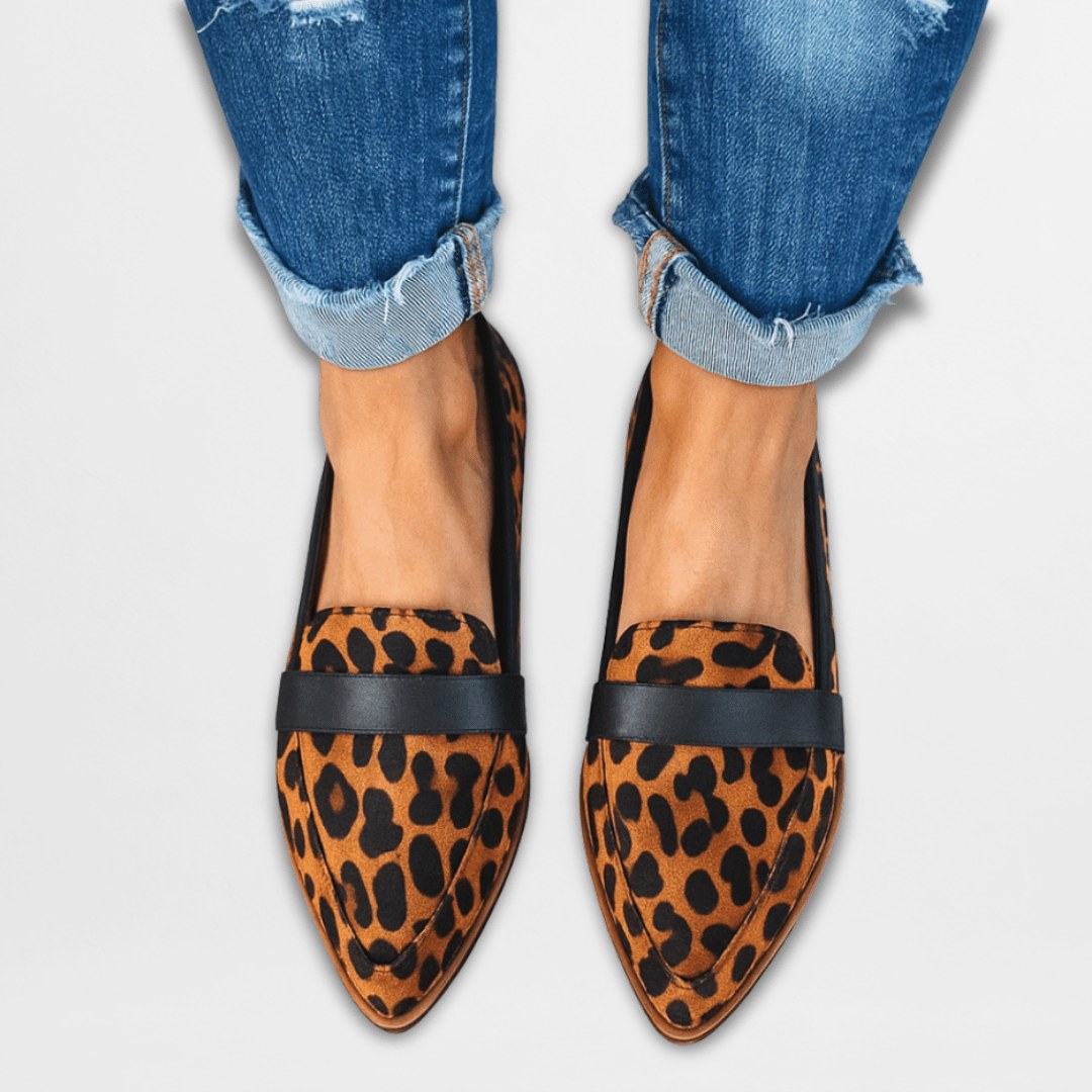 Savannah | Women's Orthopedic Soft Suede Loafers - Leopard