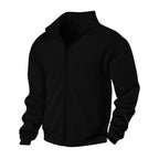 Janet | Women's Zip-Through Cardigan with Stand Collar, Ribbed Knit Cardigan | The Dress Cellar